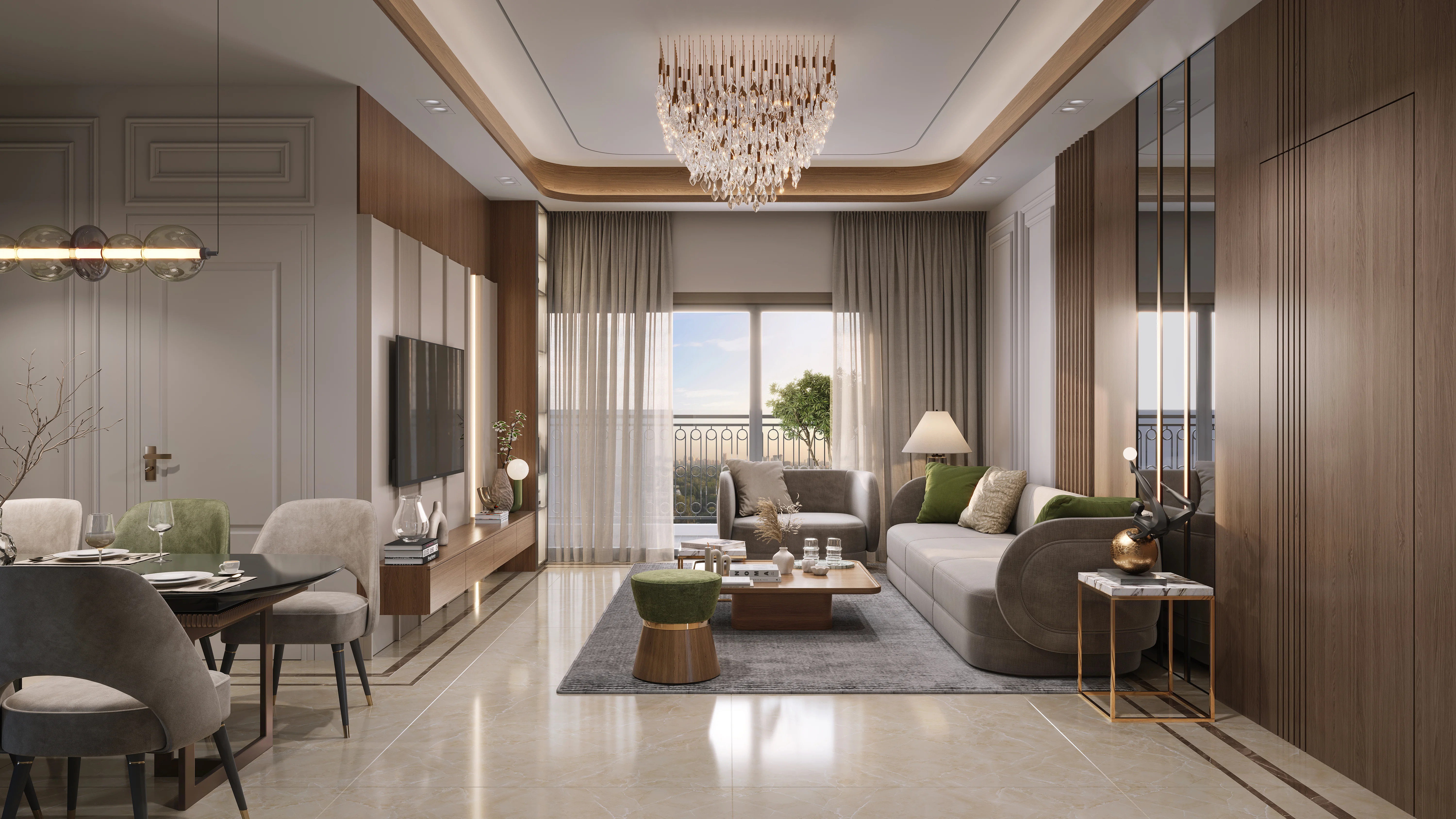 Thoughtfully Planned Interior - Living Room Artistic Impression